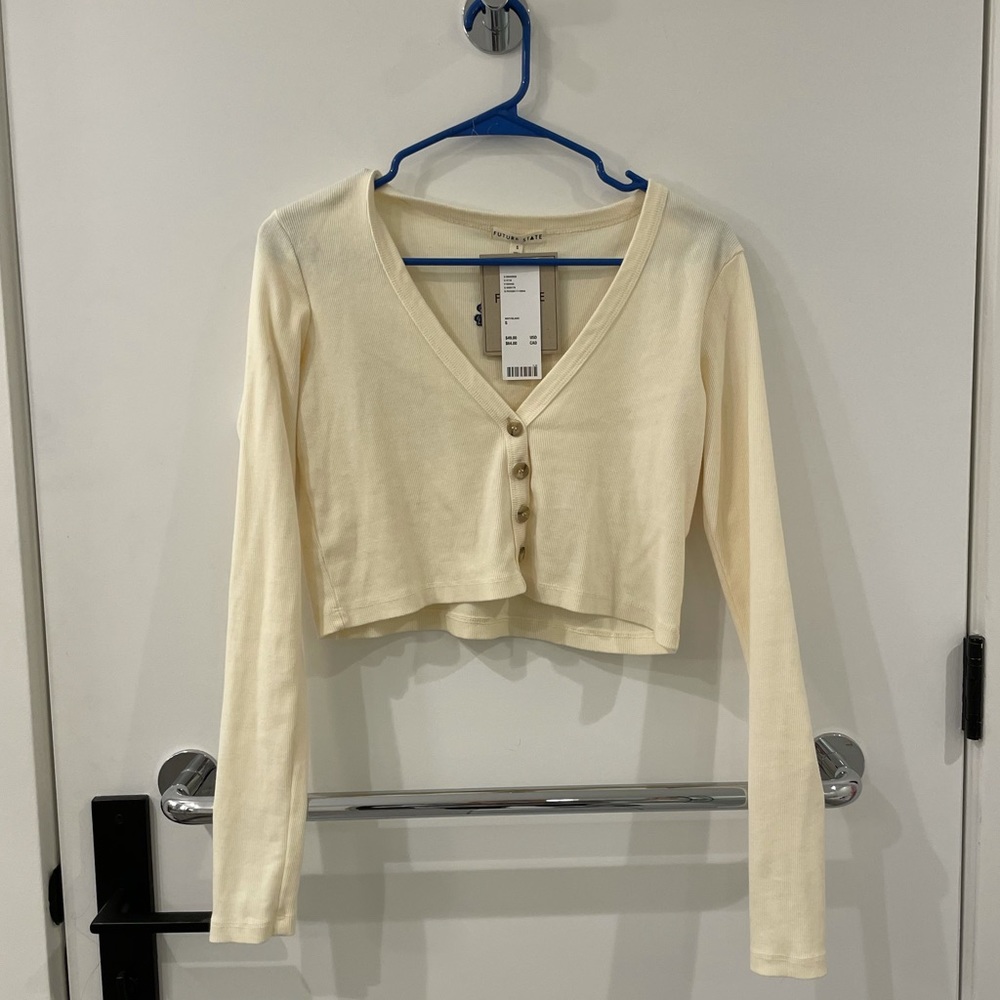 NWT Urban Outfitters Cropped Button Up